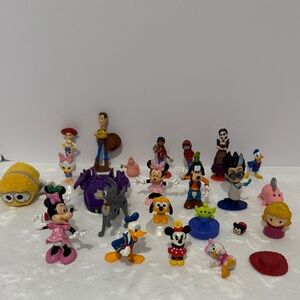 Disney figurines different characters lot of 25 pieces Toy Story encanto Mickey